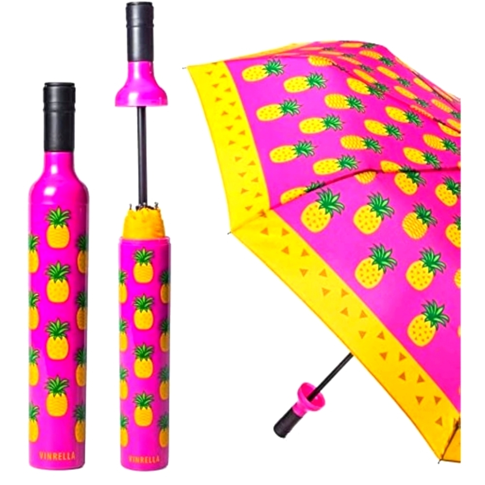 VINRELLA Wine Bottle Umbrella- Portable, Compact, Waterproof, and Windproof NWOT
